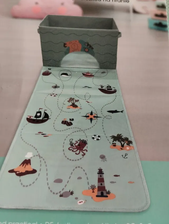 Portagiochi con tappetino gioco