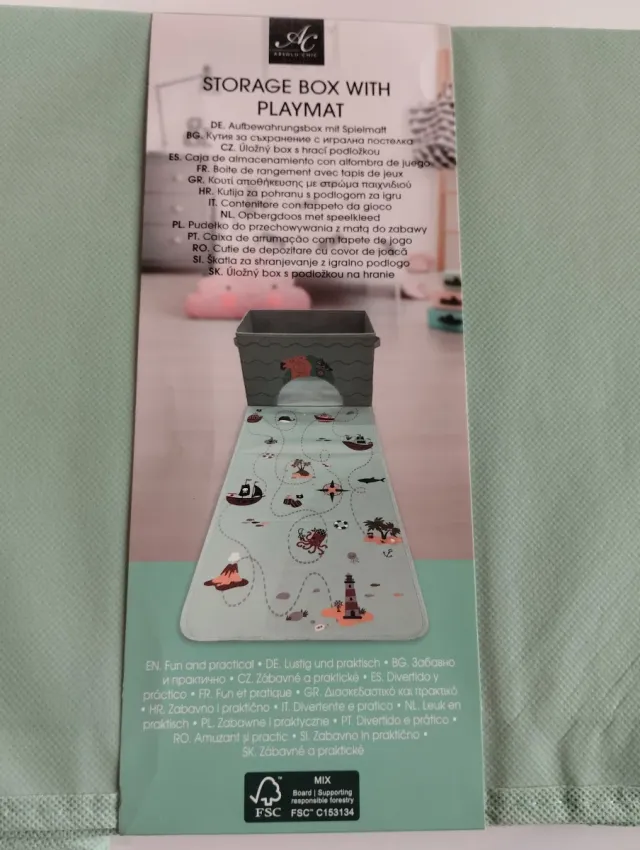 Portagiochi con tappetino gioco