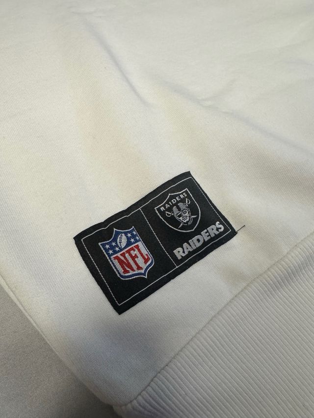 Sudadera Raiders NFL Negra y Blanca