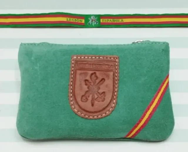 MONEDERO DE ANTE LEGION + PULSERA. REBAJADO!