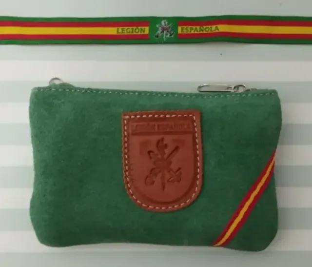 MONEDERO DE ANTE LEGION + PULSERA. REBAJADO!