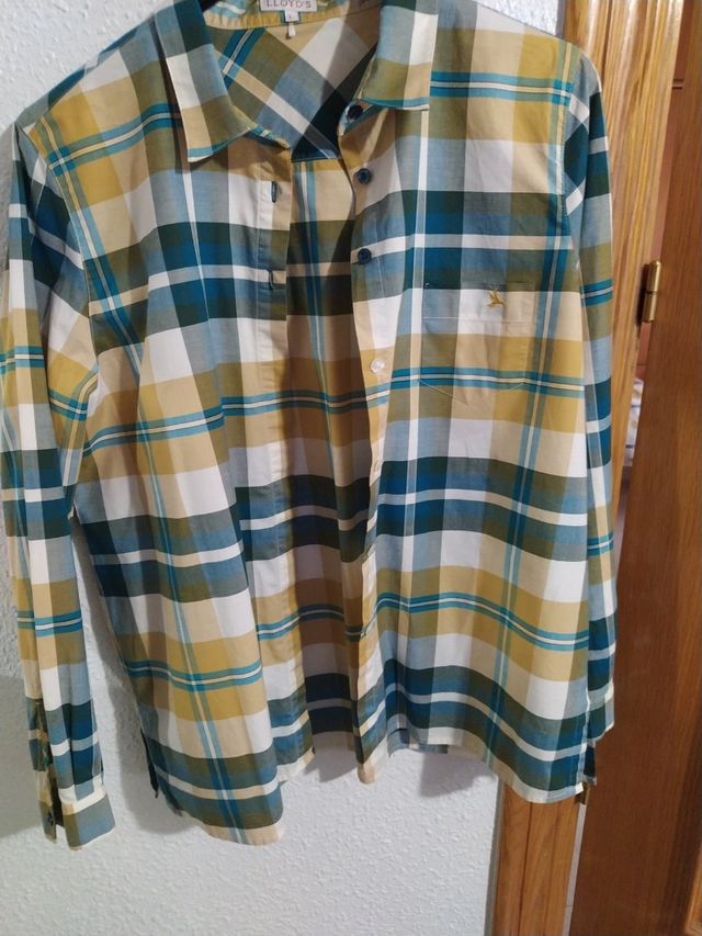 Camisa mujer manga larga Lloyd's cuadros