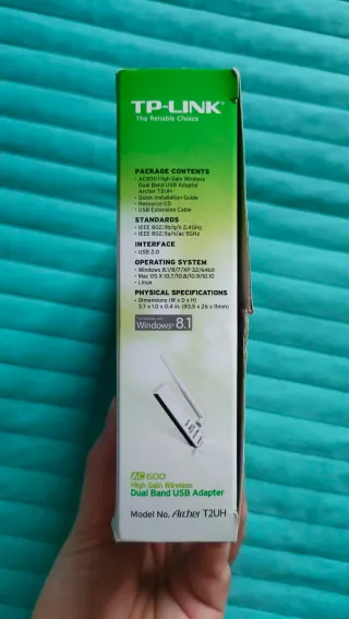 ADAPTADOR WiFi TP-Link AC600 Dual Band USB