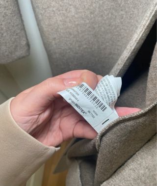 Cappotto Zara donna beige 1 bottone