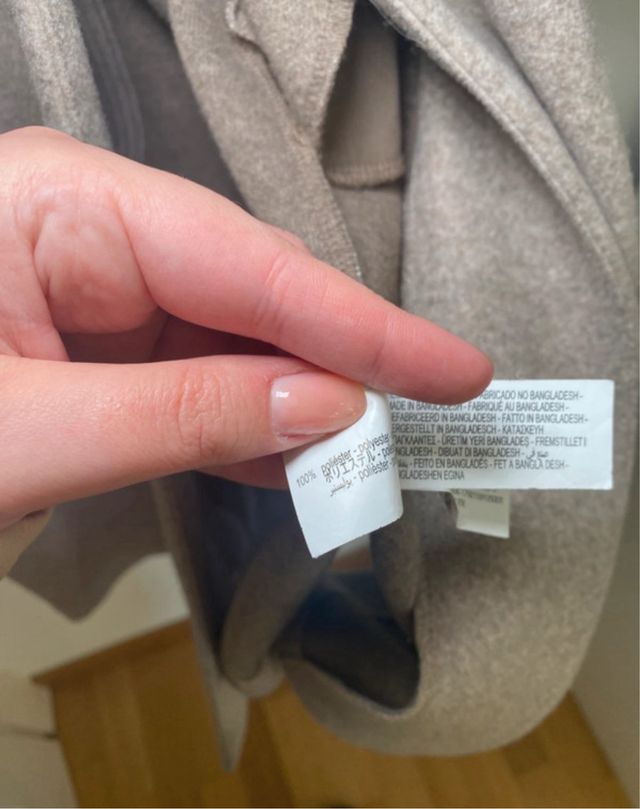 Cappotto Zara donna beige 1 bottone