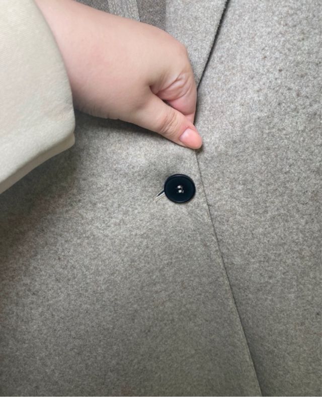 Cappotto Zara donna beige 1 bottone