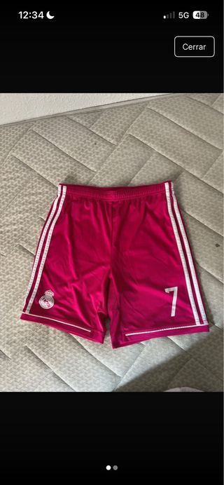 Pantalón corto Real Madrid rosa T7