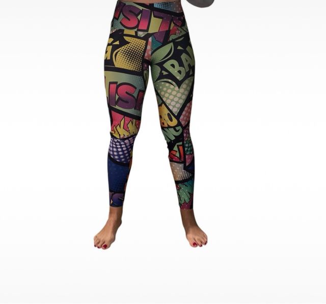 Mallas Fitness Estilo Cómic Talla Única