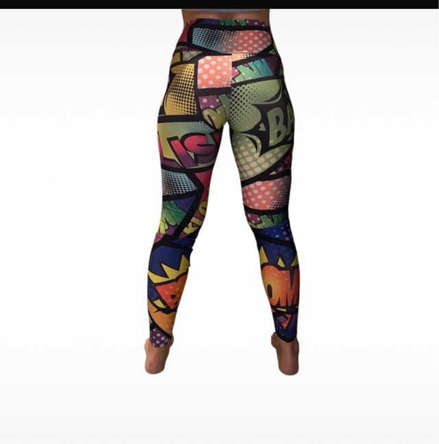 Mallas Fitness Estilo Cómic Talla Única