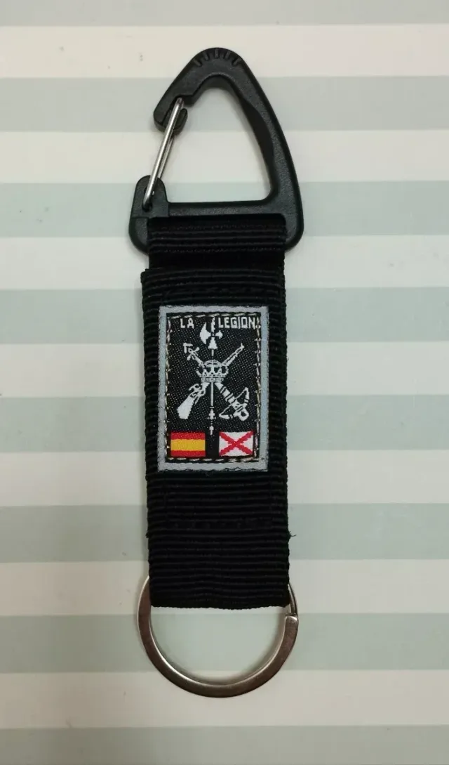 REBAJADO: LLAVEROS TÁCTICOS CON MOSQUETÓN Y VELCRO