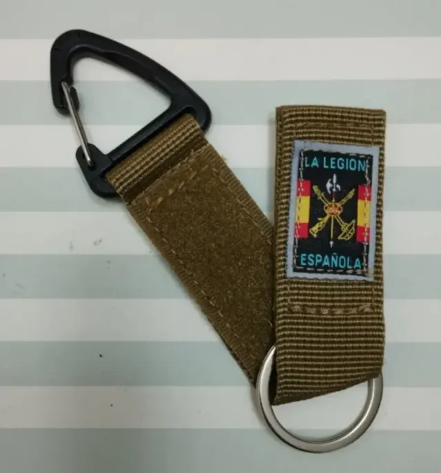 REBAJADO: LLAVEROS TÁCTICOS CON MOSQUETÓN Y VELCRO