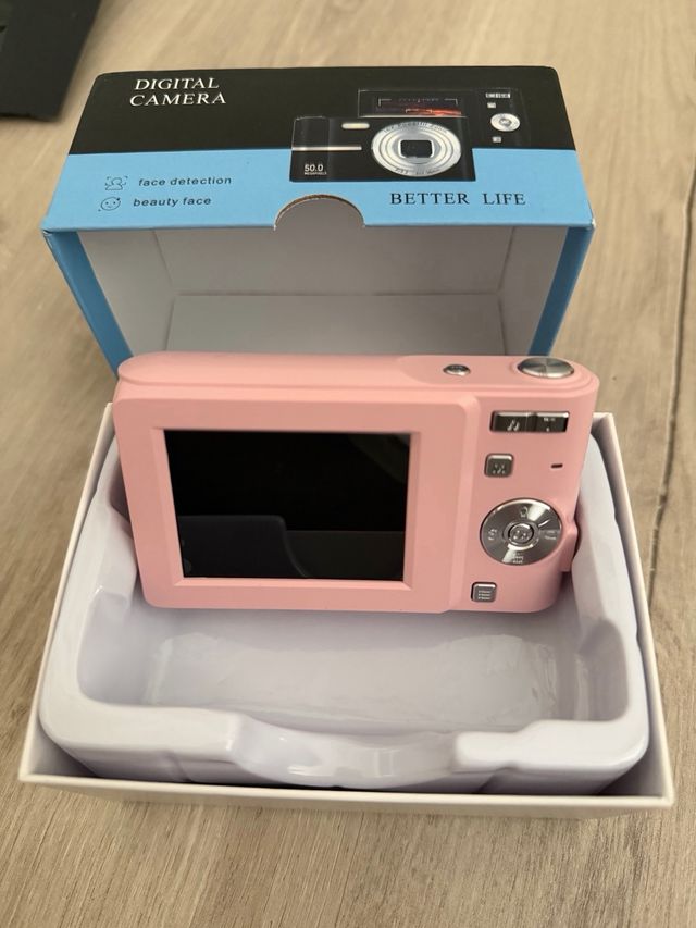 Câmera Digital Rosa 50,0 Megapixels