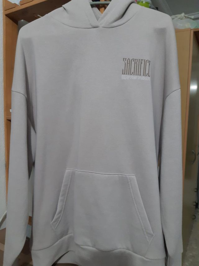 Sudadera beige talla M