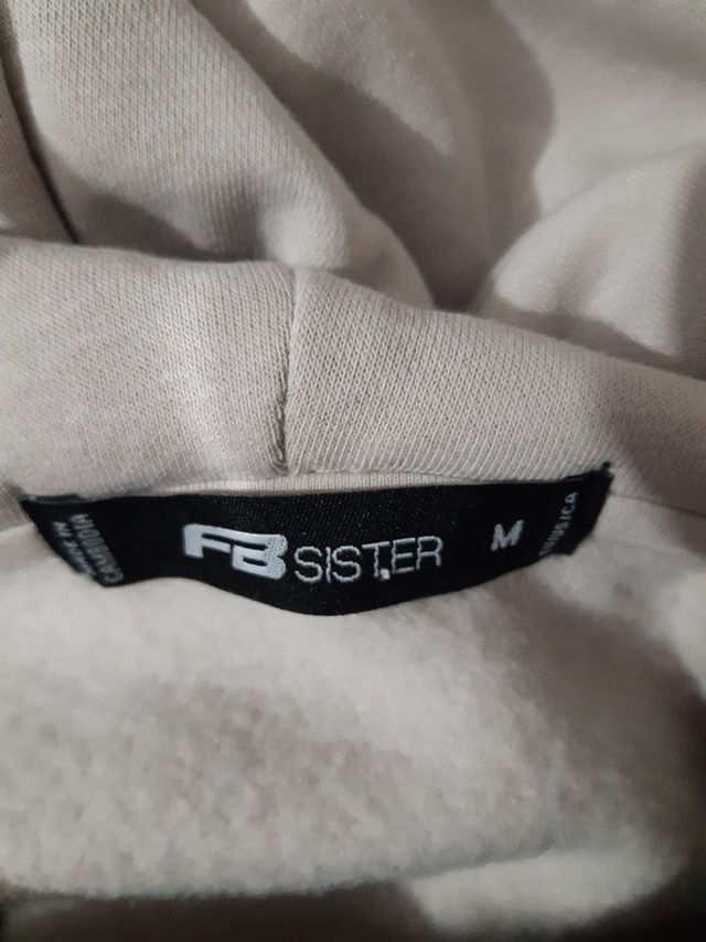 Sudadera beige talla M