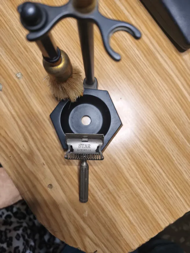 Brocha y maquinilla afeitar Star vintage