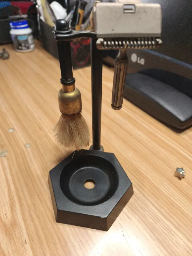 Brocha y maquinilla afeitar Star vintage