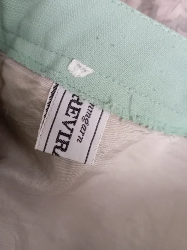 Pantalones anchos vintage hombre 70s verde