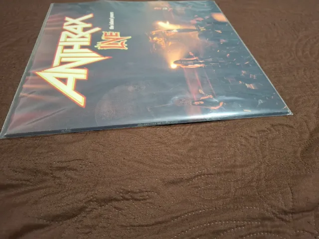 Anthrax Live The Island Years Vinilo VG carpeta Nm
