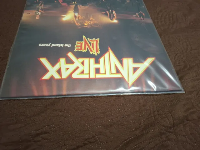 Anthrax Live The Island Years Vinilo VG carpeta Nm