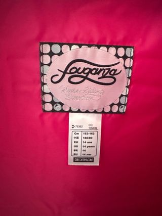 Chaleco Fouganza azul y rosa