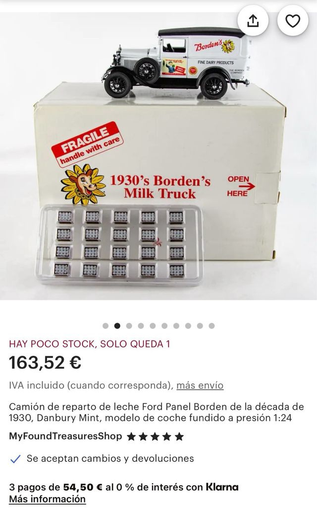 Modello di Camion Borden da Latta del 1930