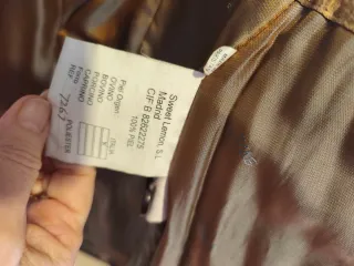 Abrigo Cuero Mujer SWL Marrón