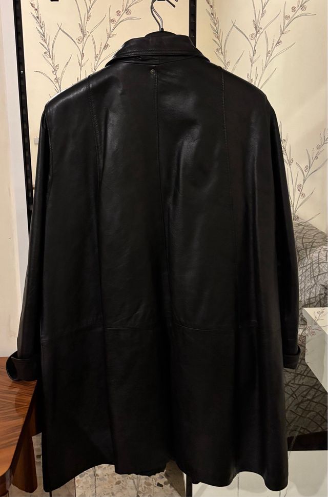 Giubbotto in pelle donna nero