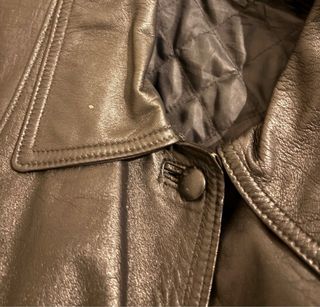 Giubbotto in pelle donna nero