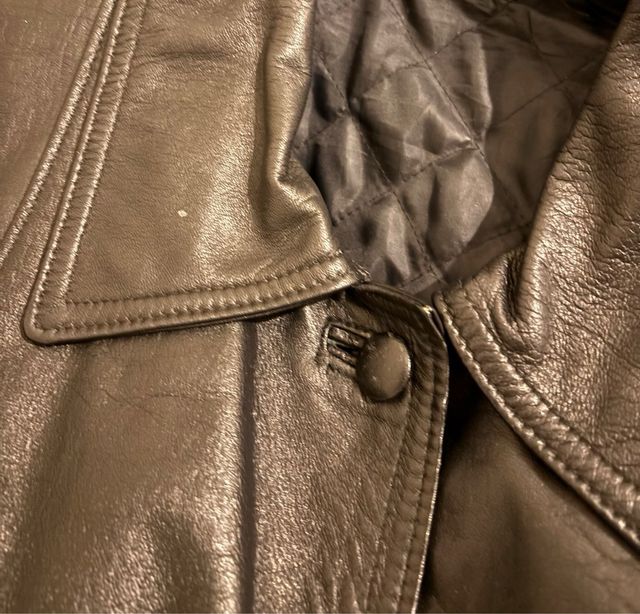 Giubbotto in pelle donna nero