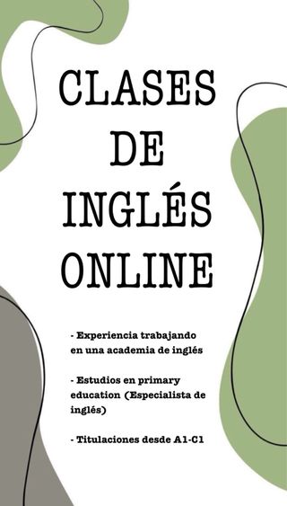 Profesora de inglés (Titulación C1 cambridge)
