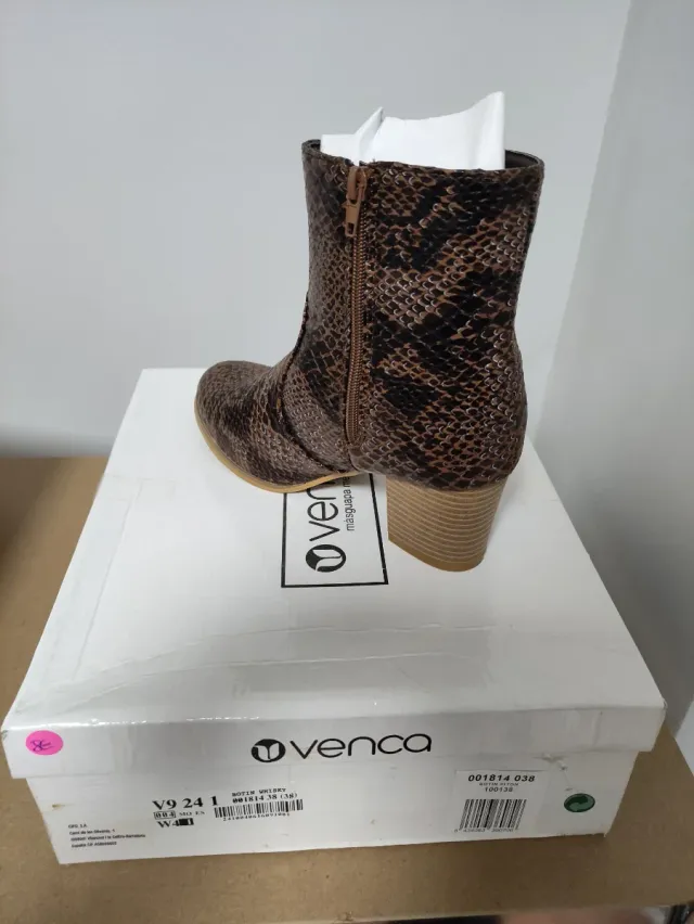 Botín Venca efecto piel serpiente Talla 38