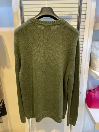 Jersey EA7 verde con estampado de reno