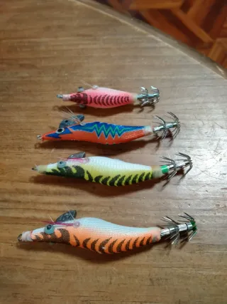 Pack 4 egis pesca calamares
