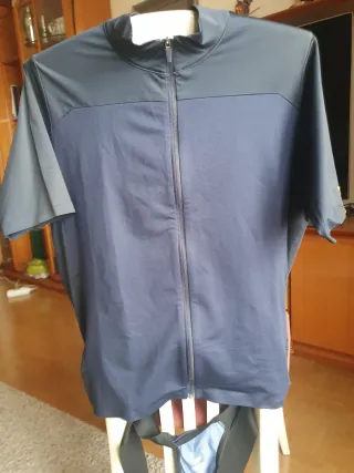 Conjunto Ciclismo Maillot y Culotte Azul Marino