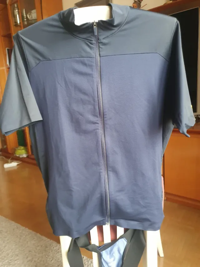 Conjunto Ciclismo Maillot y Culotte Azul Marino