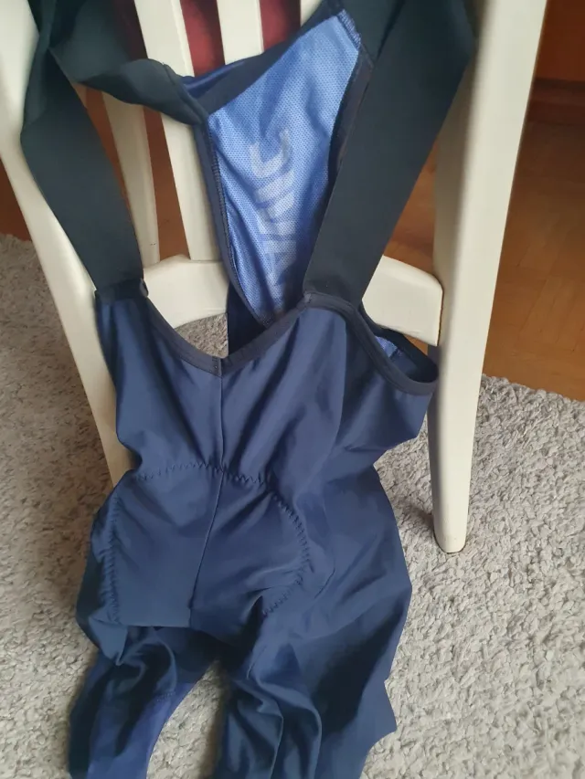 Conjunto Ciclismo Maillot y Culotte Azul Marino