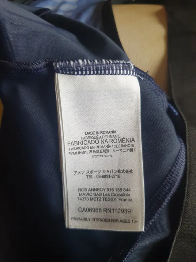 Conjunto Ciclismo Maillot y Culotte Azul Marino