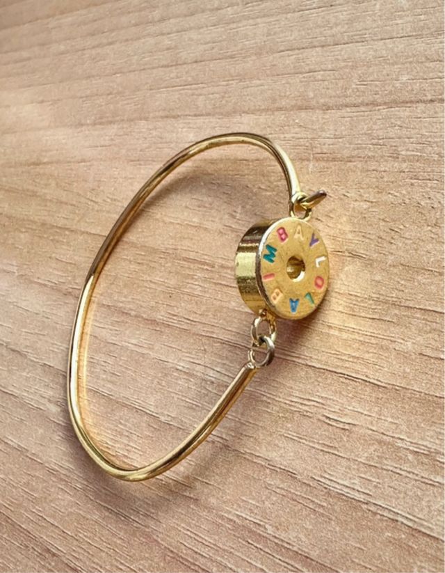 Pulsera Bimba y Lola dorada multicolor