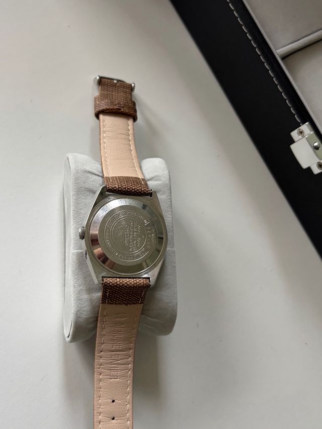 Reloj Seiko LM Automático Plata y Marrón