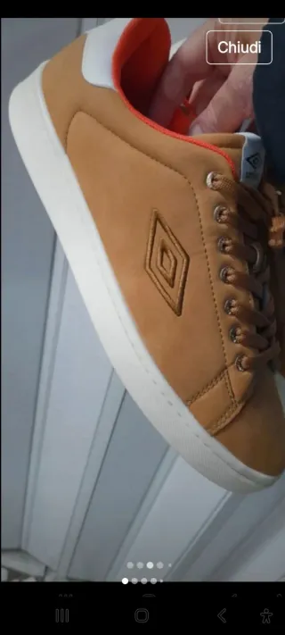 Scarpe Umbro N45 Marrone Arancione