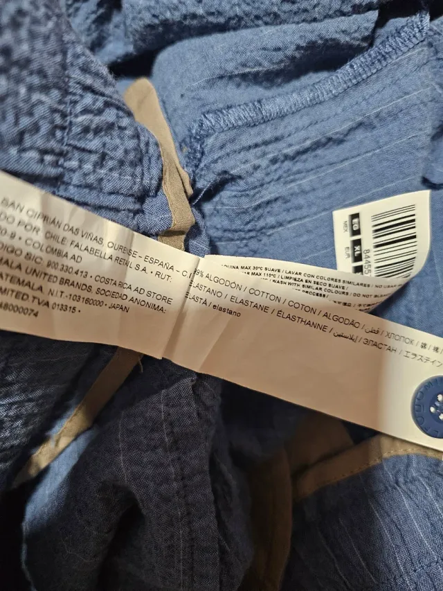 Pantalón Adolfo Domínguez T. XL Azul