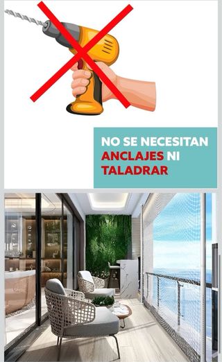 Red Protección Gatos Balcón 8x3m