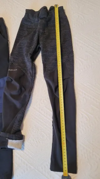 Lote pantalón Montaña Niño Quechua mallas termicas