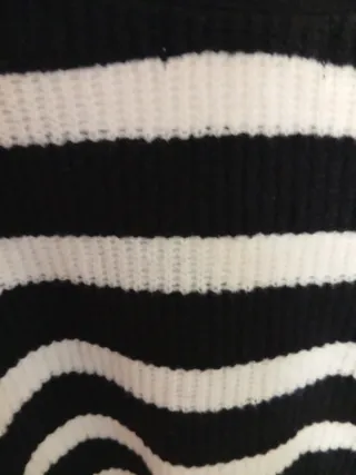 Chaqueta de rayas blanco y negro