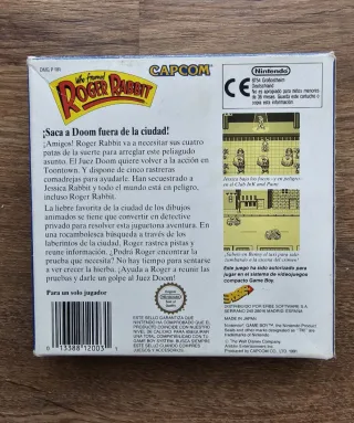 Who Framed Roger Rabbit Game Boy Capcom