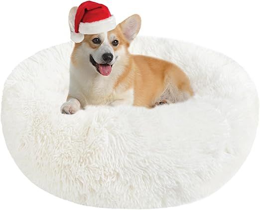 Cama para mascotas redonda y suave