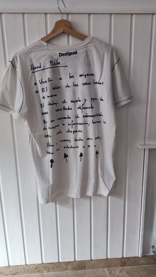 Camiseta Desigual Hand made Talla l