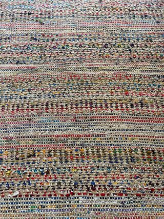 Tappeto in iuta e cotone fatto a mano