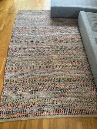 Tappeto in iuta e cotone fatto a mano