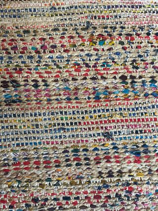 Tappeto in iuta e cotone fatto a mano